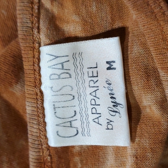 CACTUS BAY DREAM CATCHER RUSTIC ACID WASH TIE DYE TOP MEDIUM  TRIBAL - Picture 6 of 7